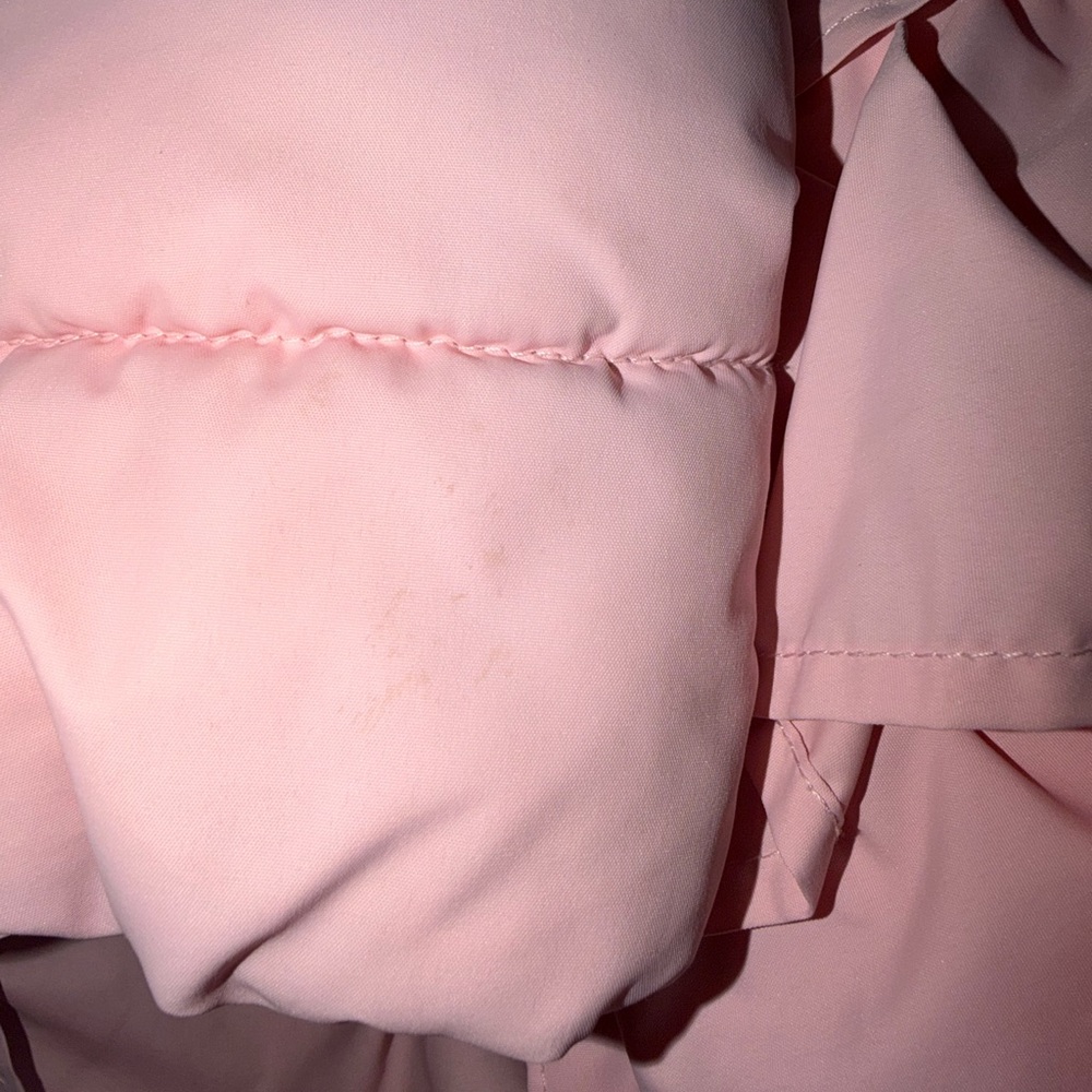 Gymboree Royal Princess Pink Puffer Jacket w/ Ruffles & Hood size 7 - Picture 9 of 9